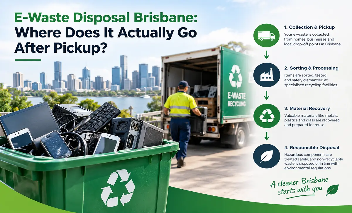 E-Waste Disposal Brisbane after pickup